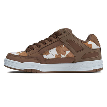 Globe Tilt Shoes - Brown/White Cow