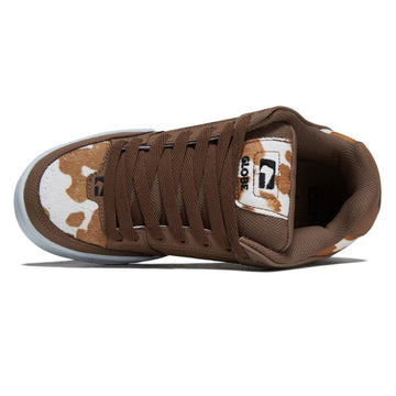 Globe Tilt Shoes - Brown/White Cow