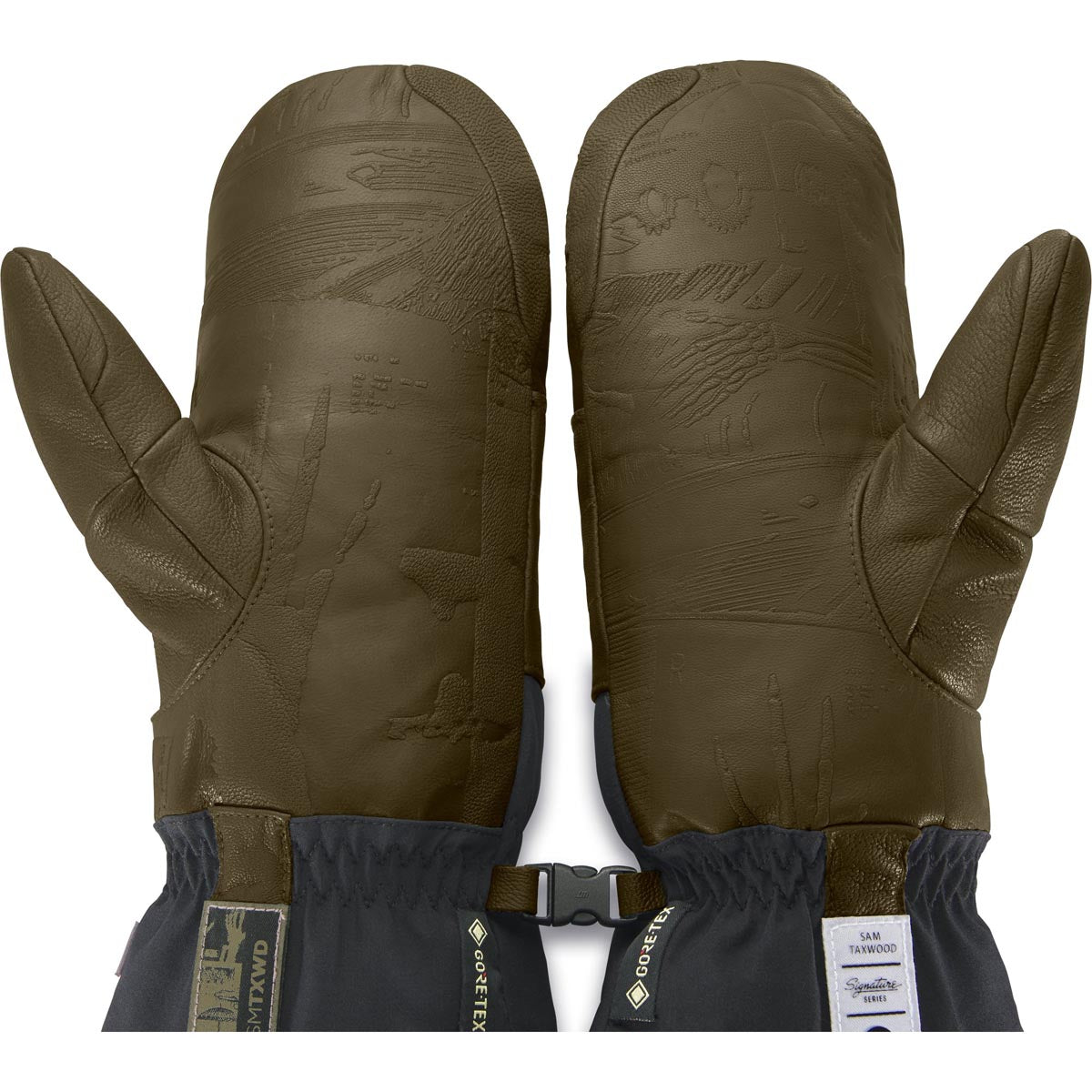 Dakine Team Baron Gore-tex Mitt Sam Taxwood Snowboard Gloves - Dark Olive image 2