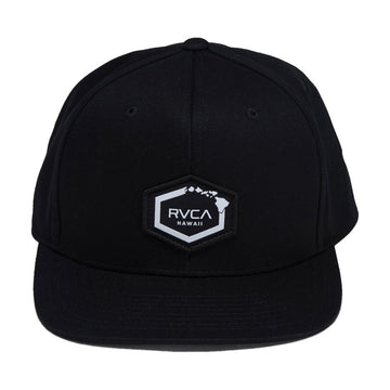 RVCA Island Hex Snapback Hat - Black