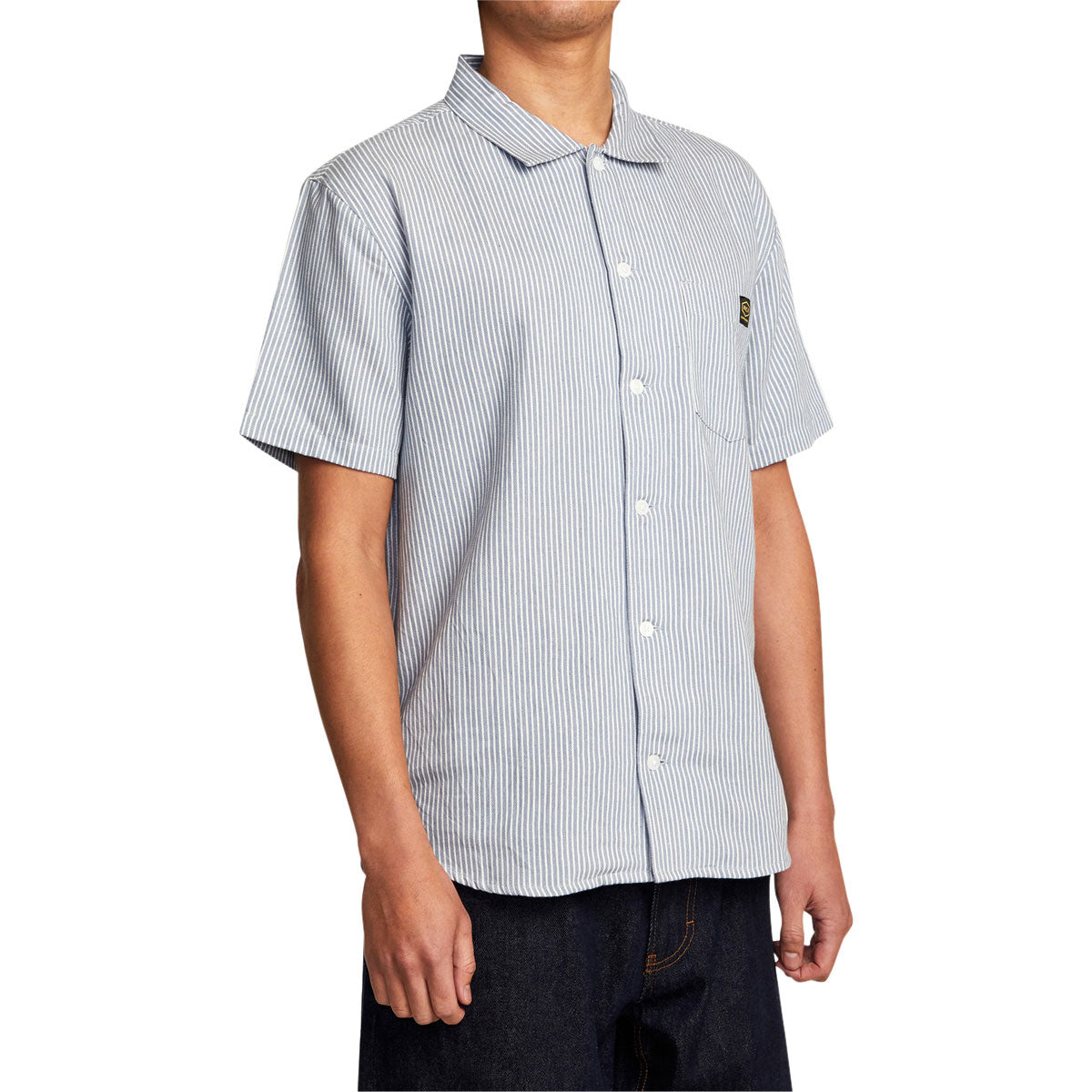 RVCA Dayshift Stripe II Shirt - Deja Blue image 4