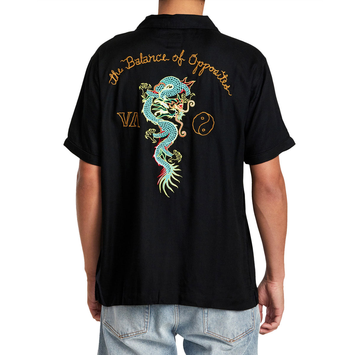 RVCA Neon Dragon Club Shirt - Black image 1
