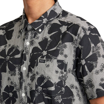 RVCA Yoyogi Seersucker Shirt - Black