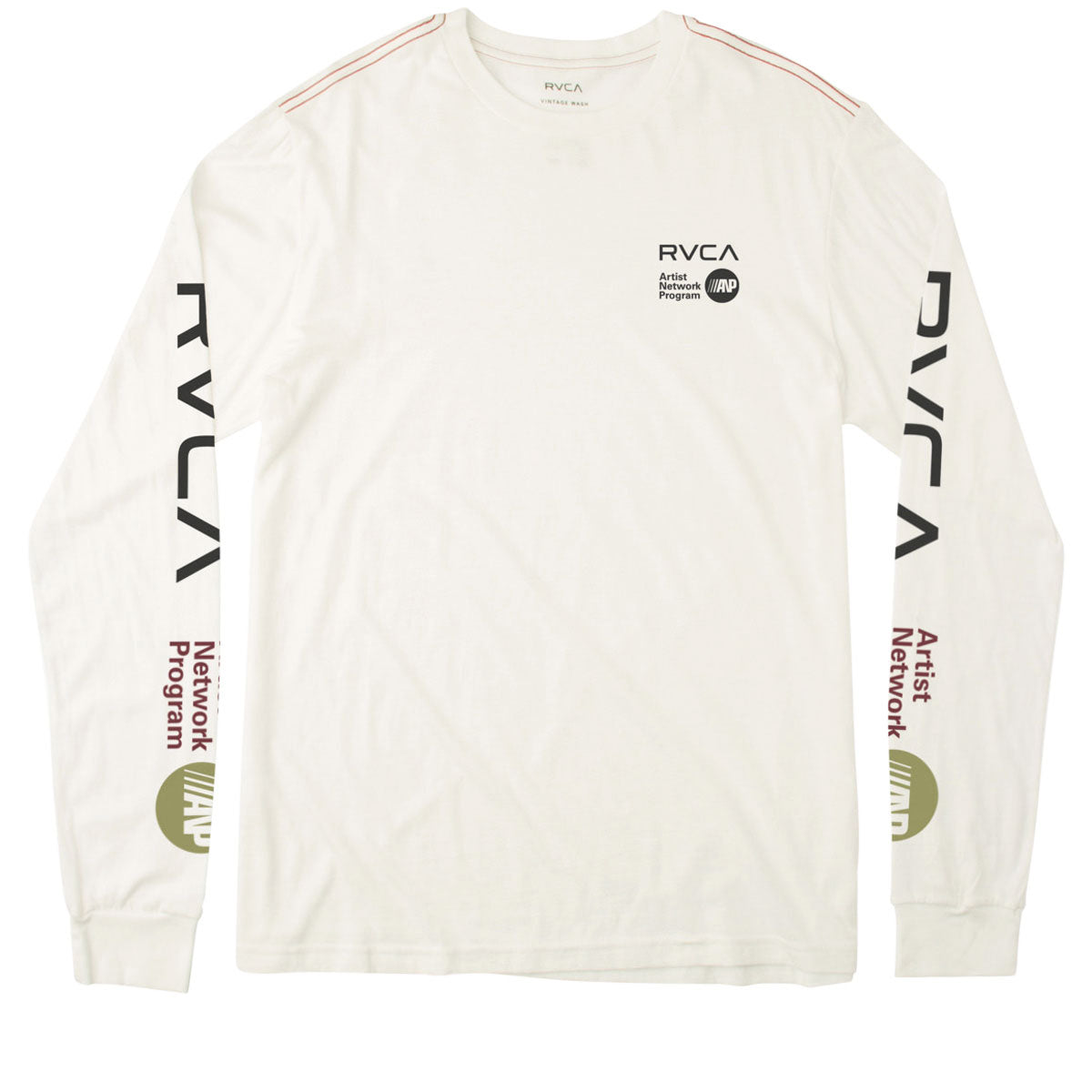 RVCA Anp Long Sleeve 2023 T-Shirt - Antique White image 1