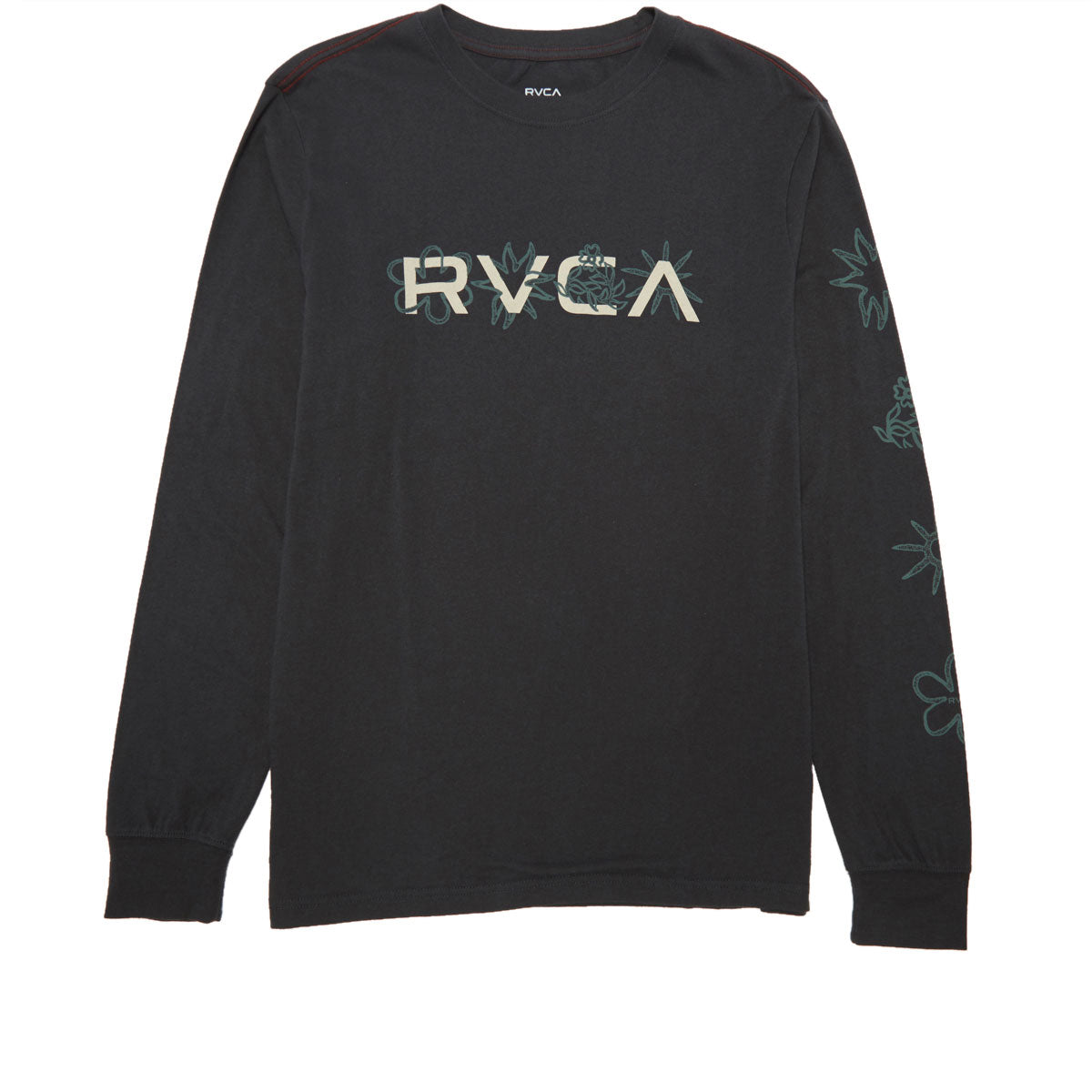 RVCA Big Bloom Long Sleeve T-Shirt - Pirate Black image 1