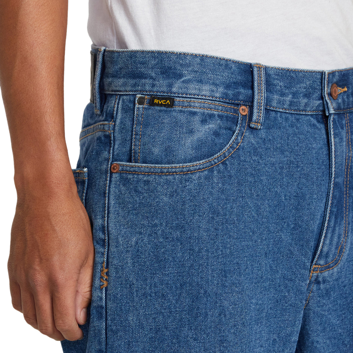 RVCA Americana Dayshift Denim Jeans - Blue Collar image 5