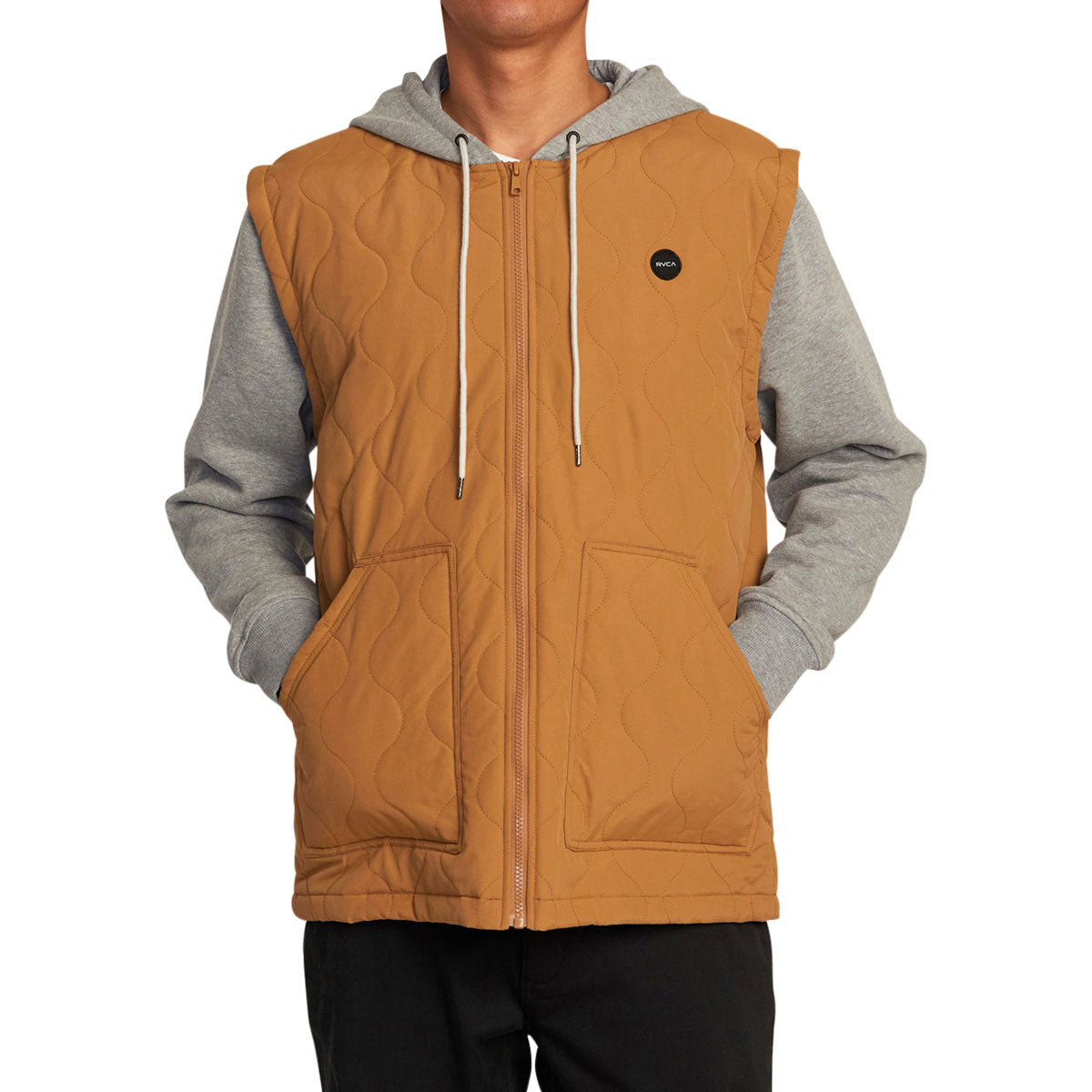 RVCA Grant Puffer Jacket - Camel image 1
