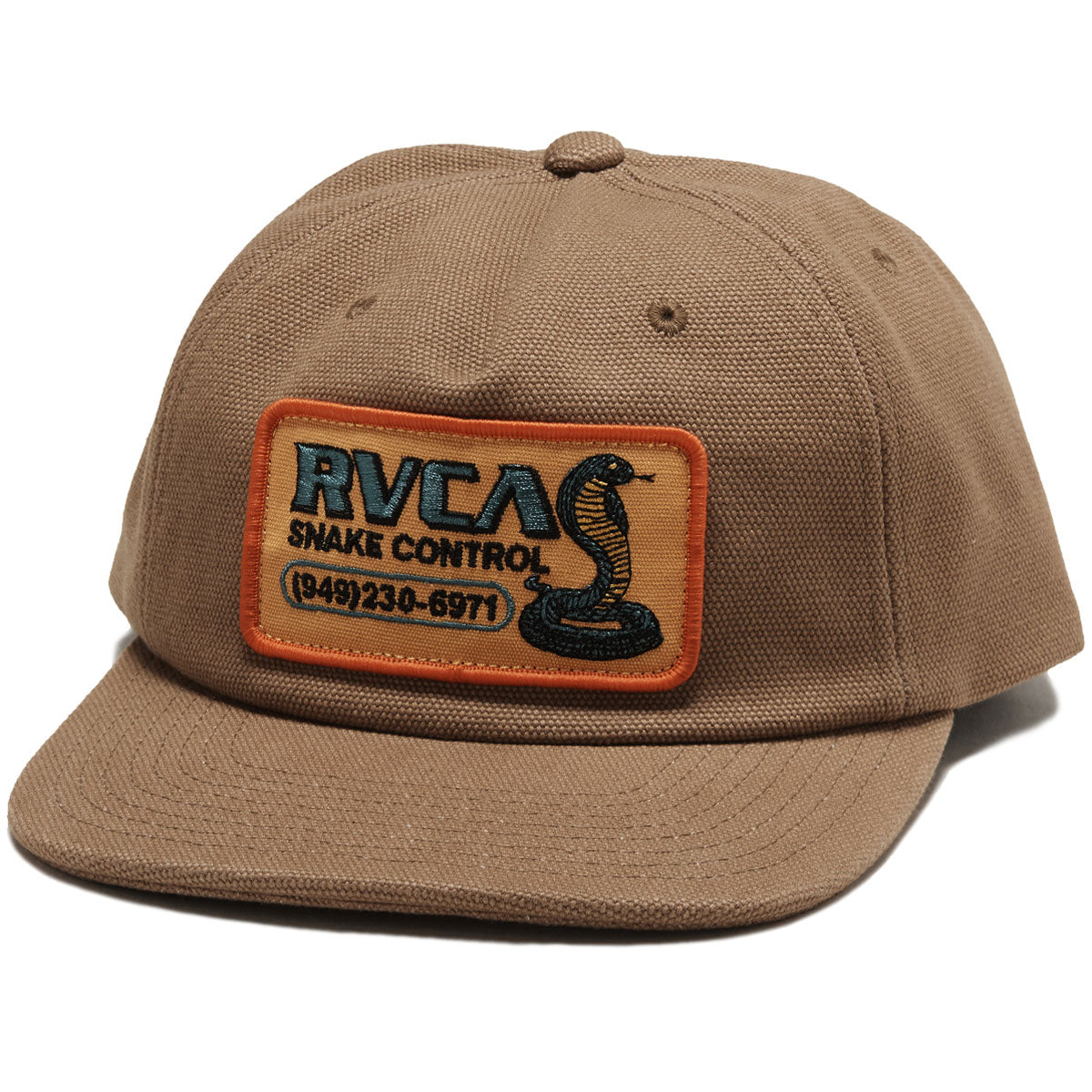 RVCA Snake Control Snapback Hat - Rawhide image 1