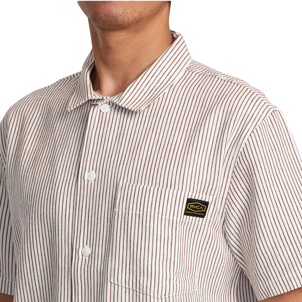 RVCA Dayshift Stripe II Shirt - Natural image 3