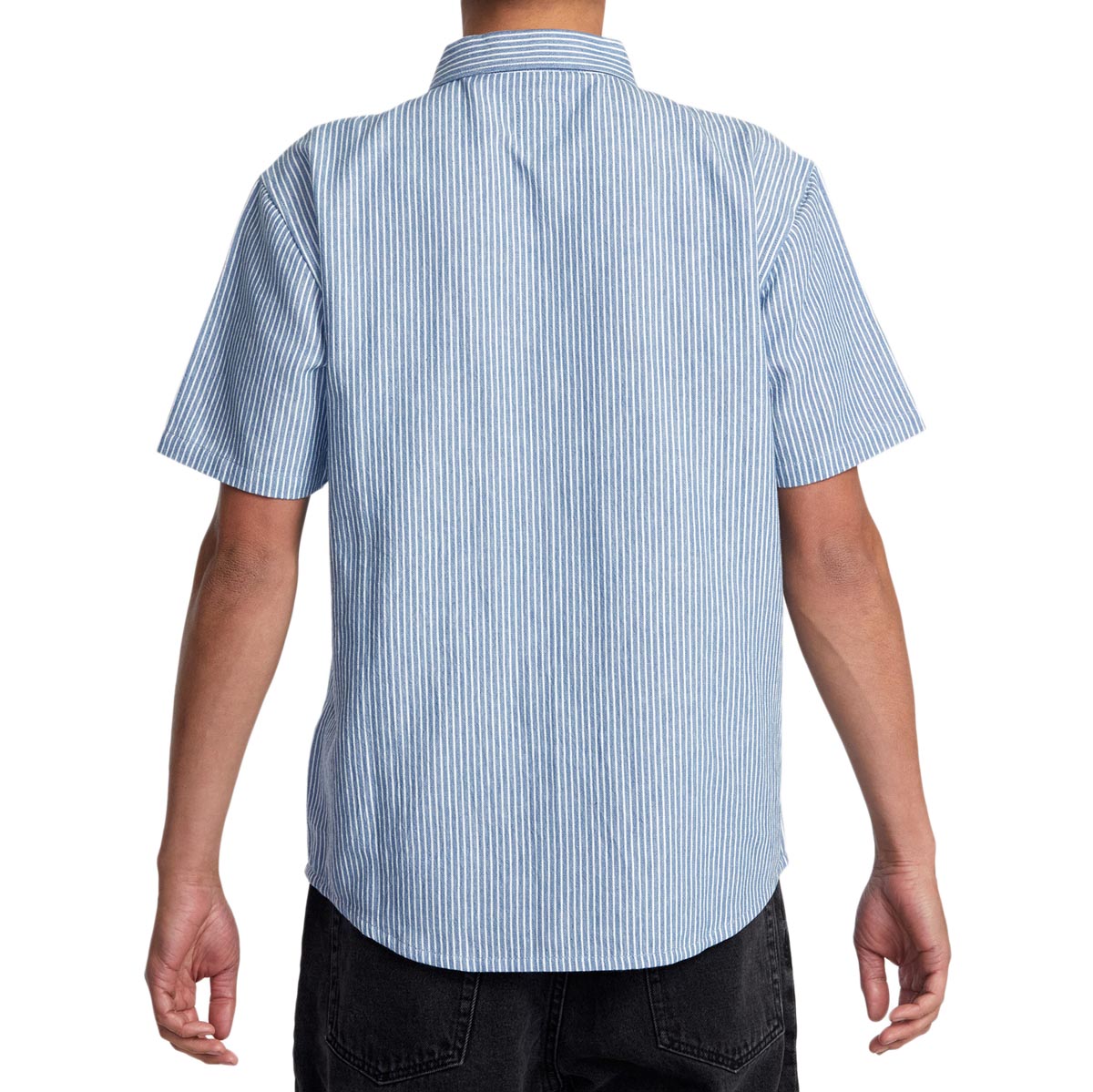 RVCA Dayshift Stripe II Shirt - Chambray image 2