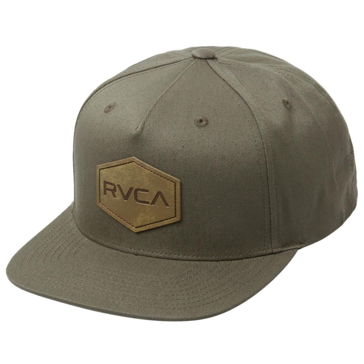 RVCA Commonwealth Dlx Snapback Hat - Khaki image 1