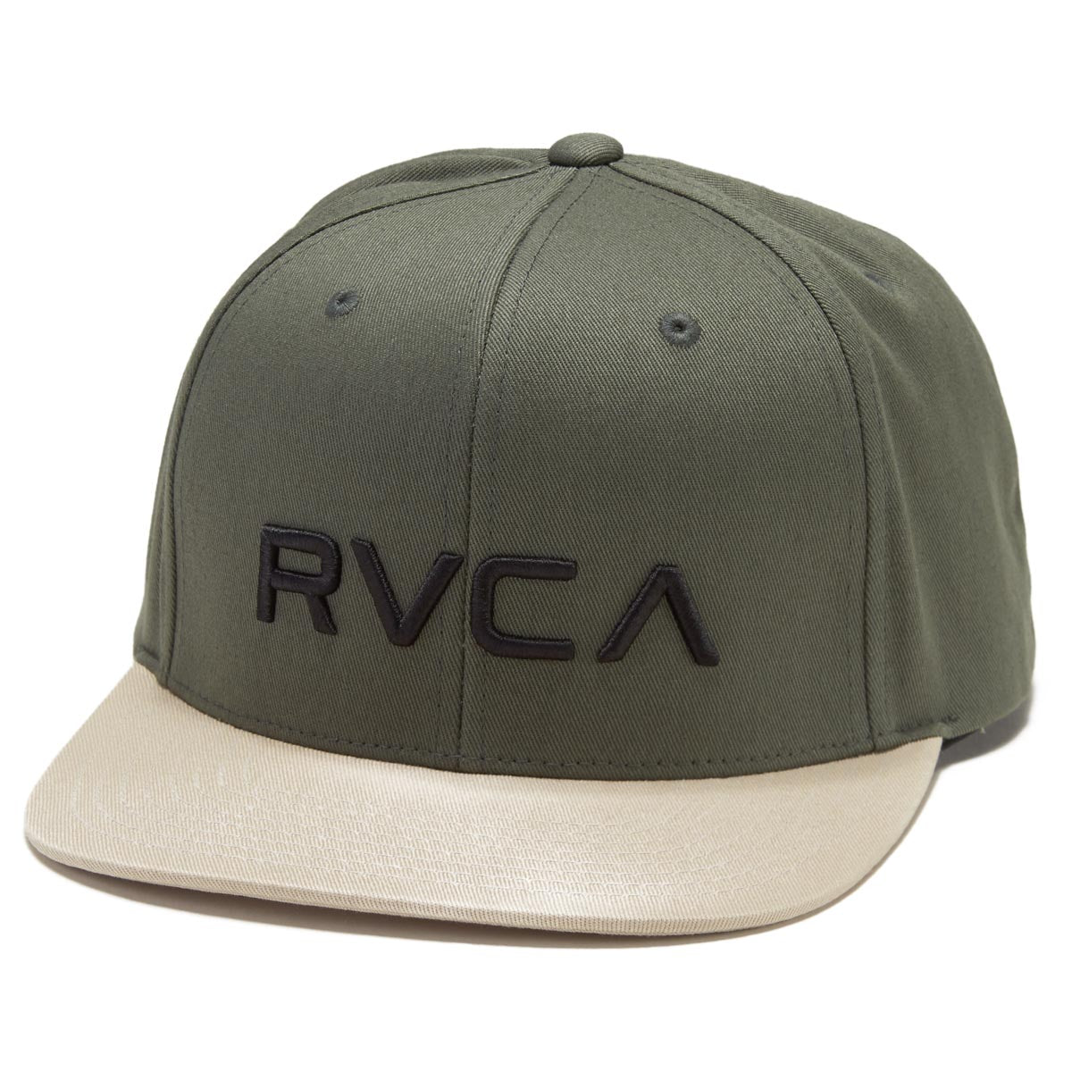 RVCA Twill Snapback II Hat - Green image 1