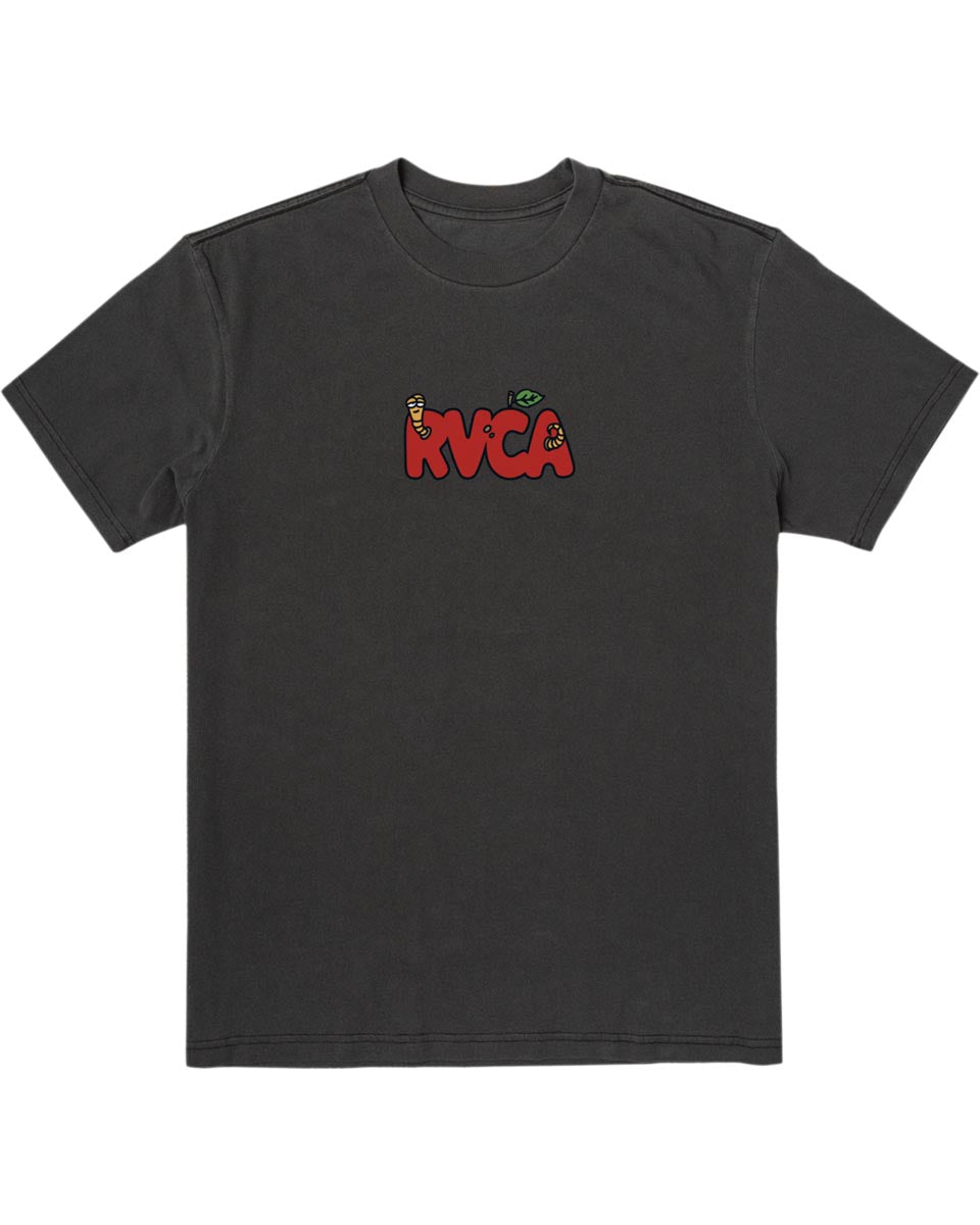 RVCA Apple Aday T-Shirt - Black image 1