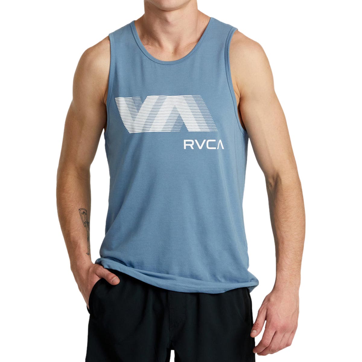 RVCA VA Blur Tank Top - Blue Tack image 2