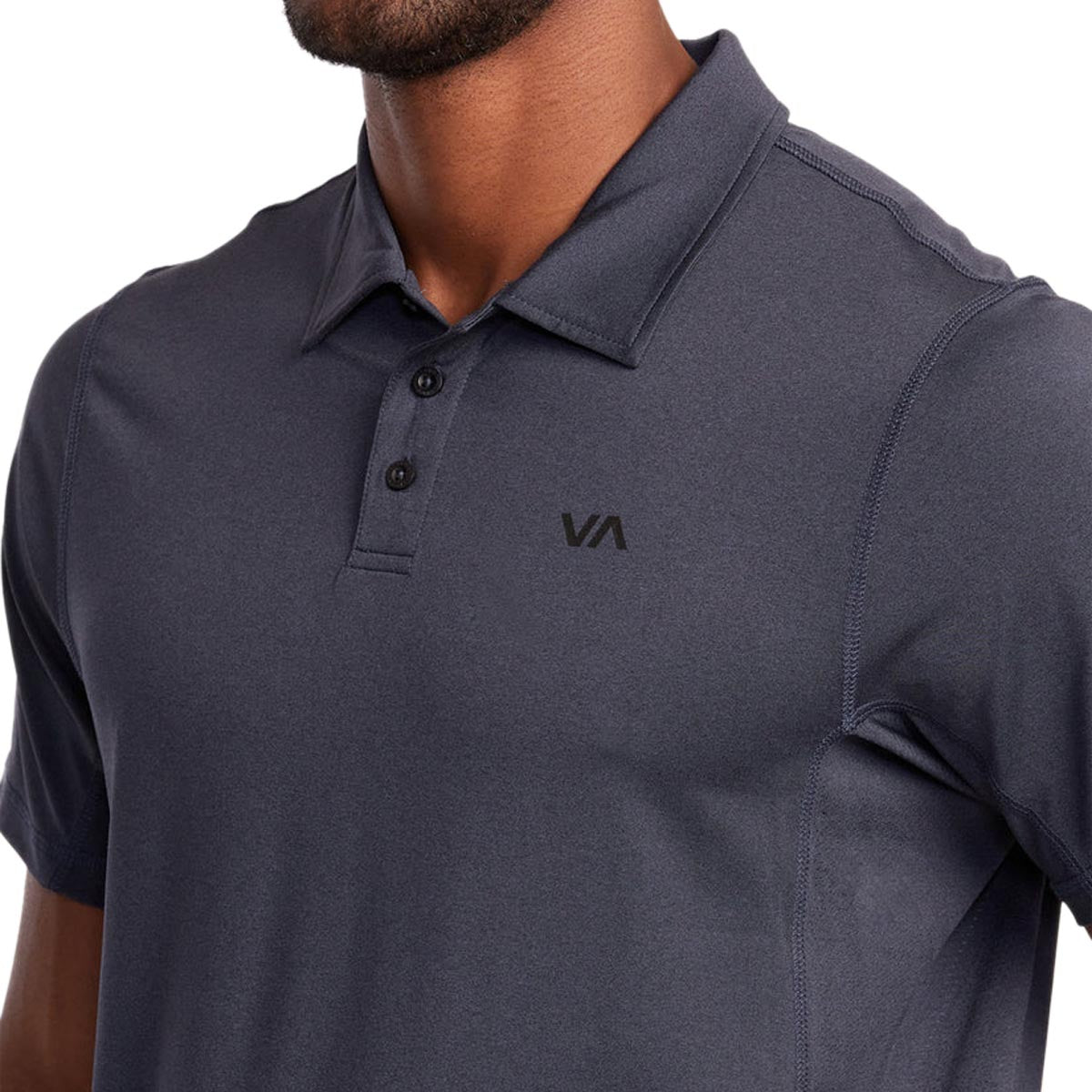 RVCA Sport Vent Polo Shirt - Navy Heather image 2