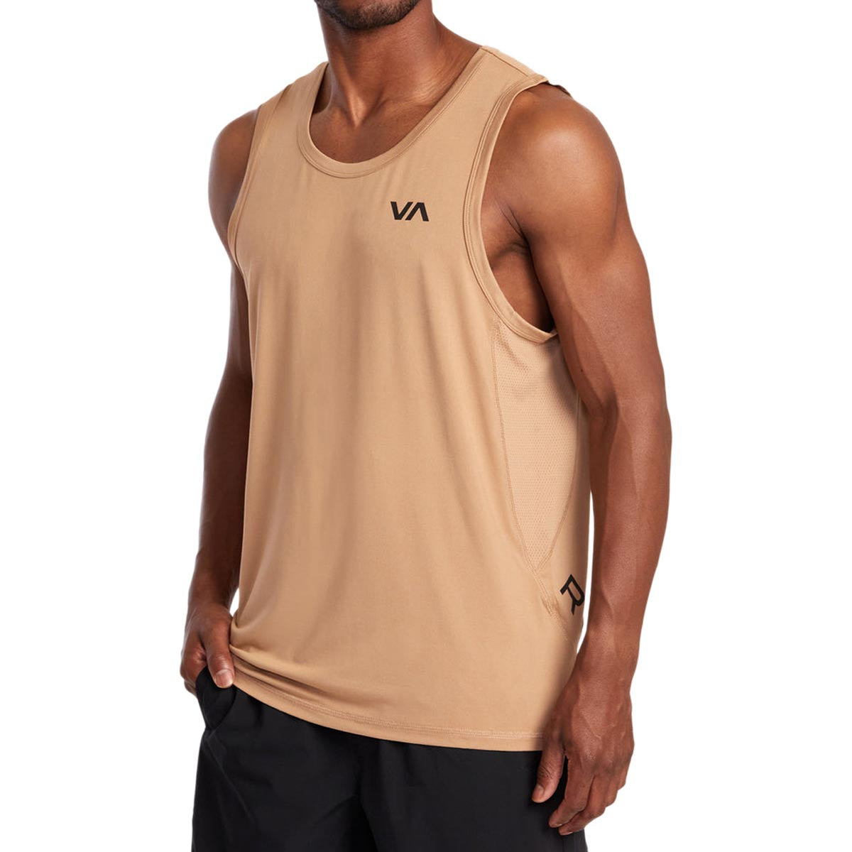 RVCA Sport Vent Sleeve Tank Top - Earth Clay image 2