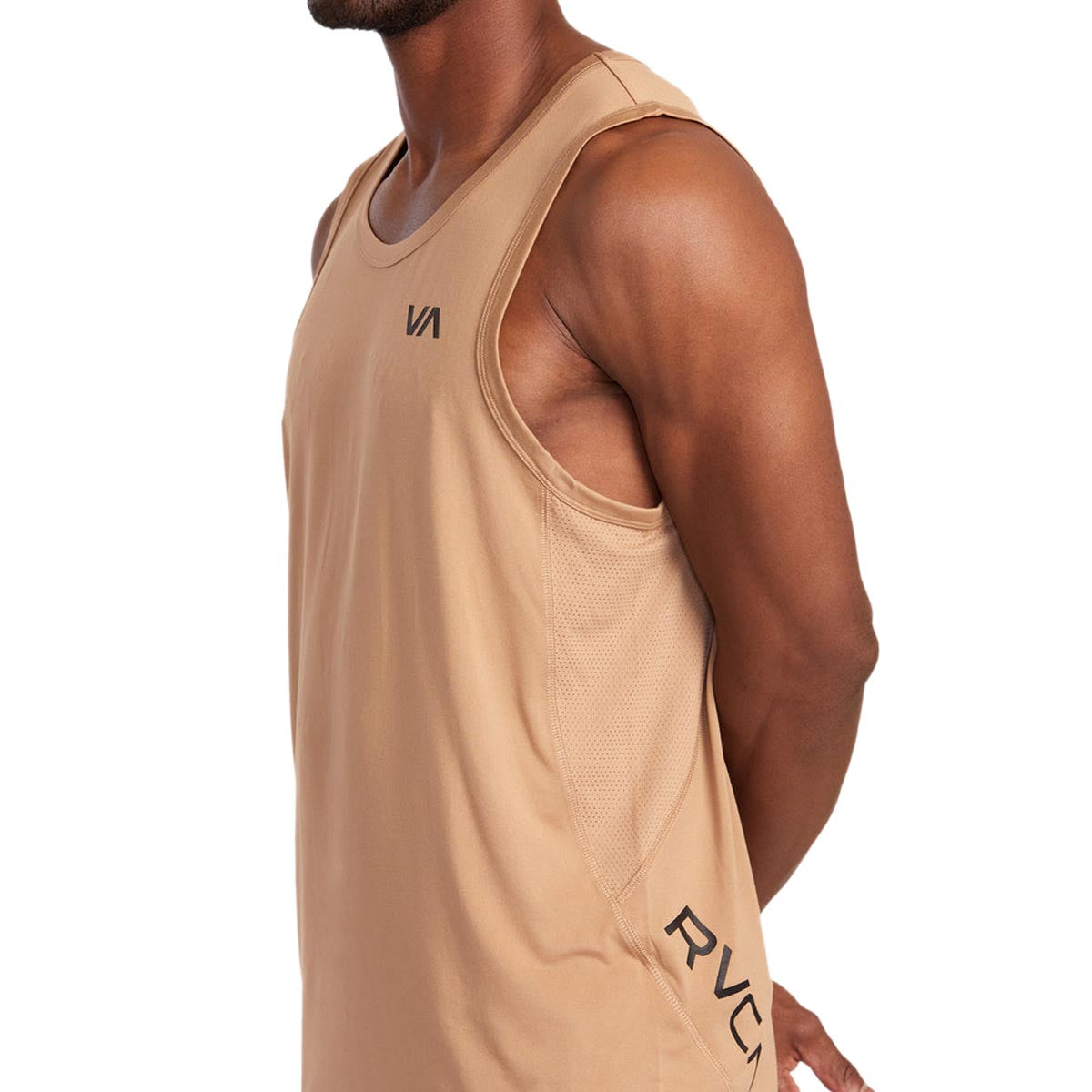 RVCA Sport Vent Sleeve Tank Top - Earth Clay image 5
