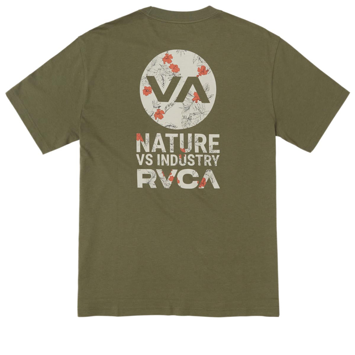 RVCA Drawn In T-Shirt - Olive image 1