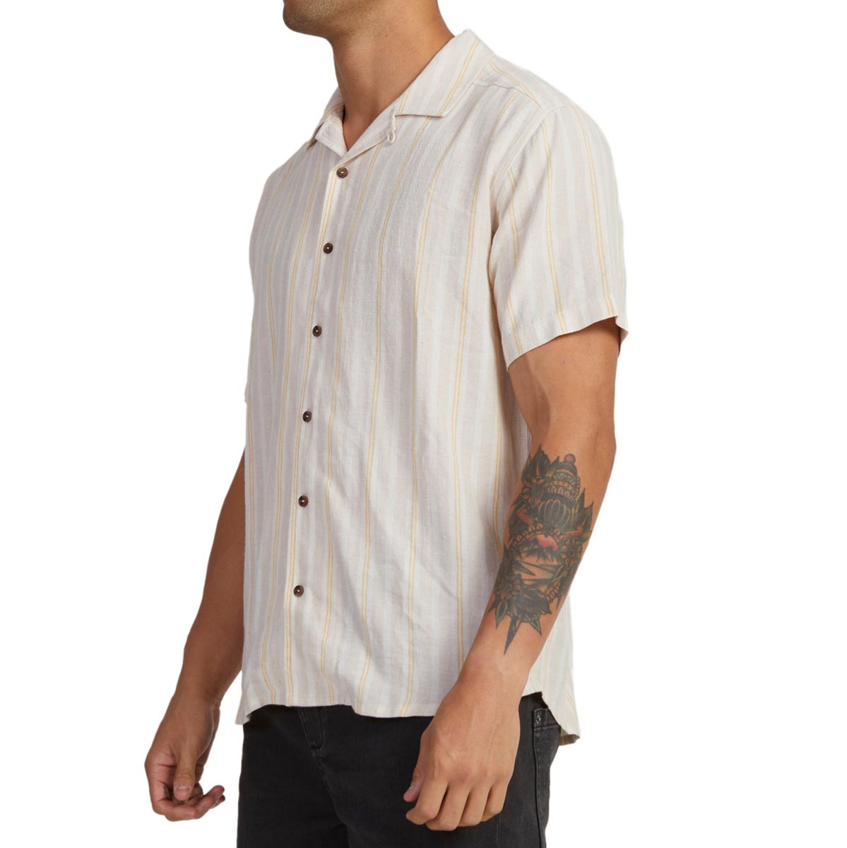 RVCA Beat Stripe Shirt - Sand image 4