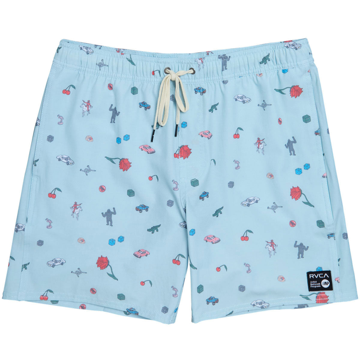 RVCA Luke P Elastic Board Shorts - Light Blue image 1