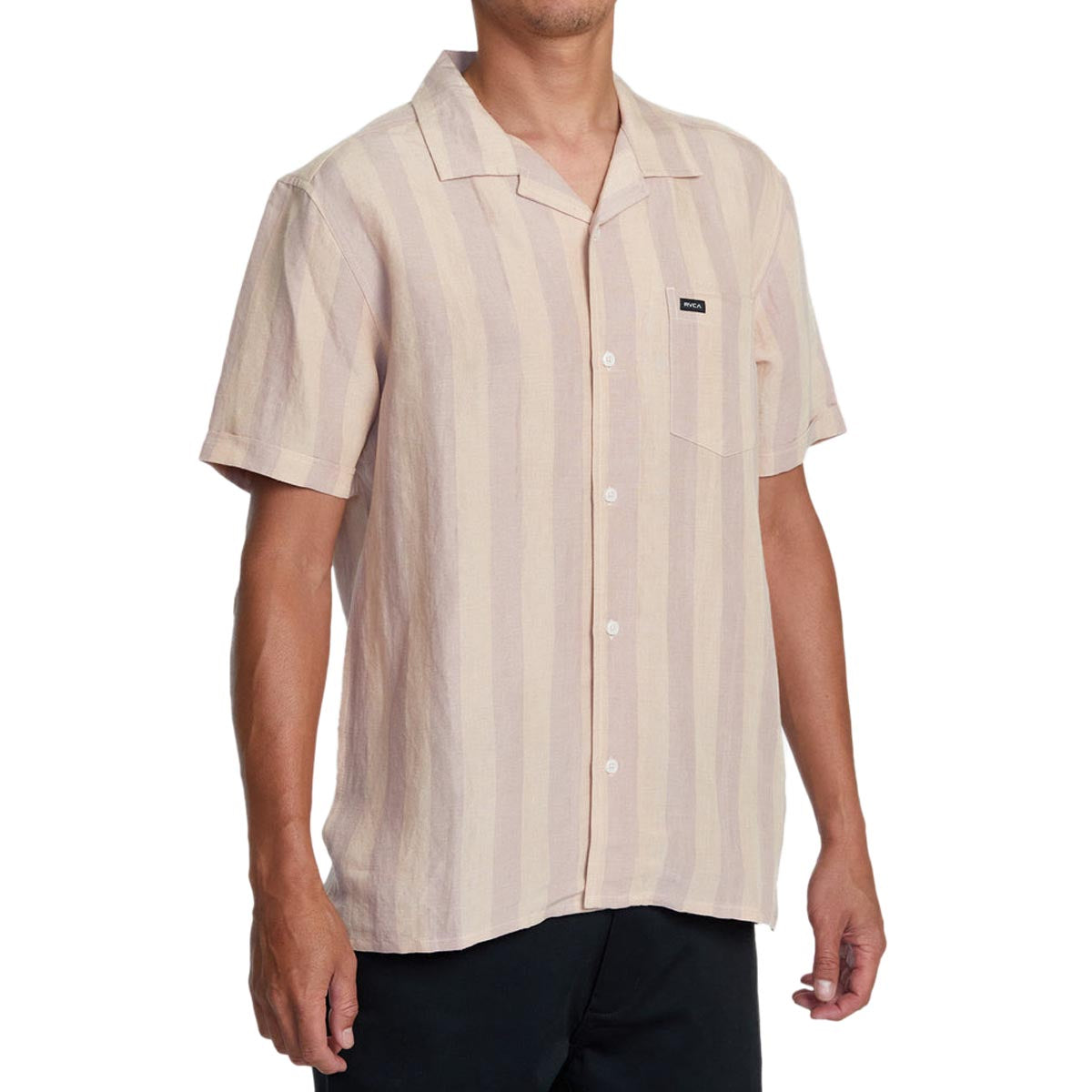 RVCA Love Stripe Shirt - Pale Mauve image 3