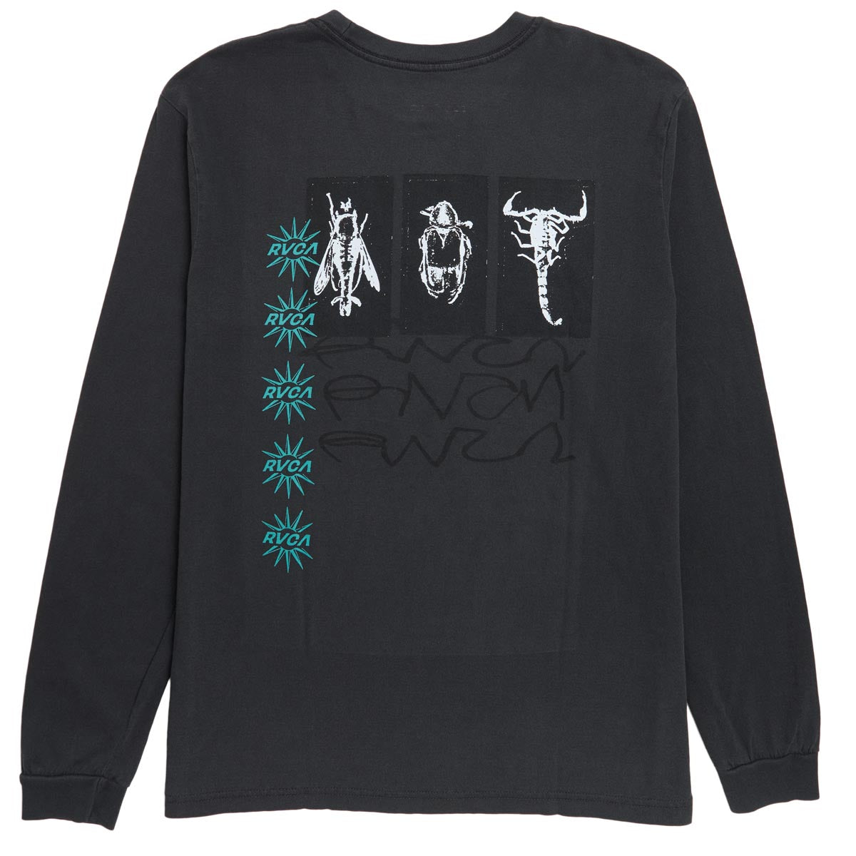 RVCA Clips Long Sleeve T-Shirt - Black image 2