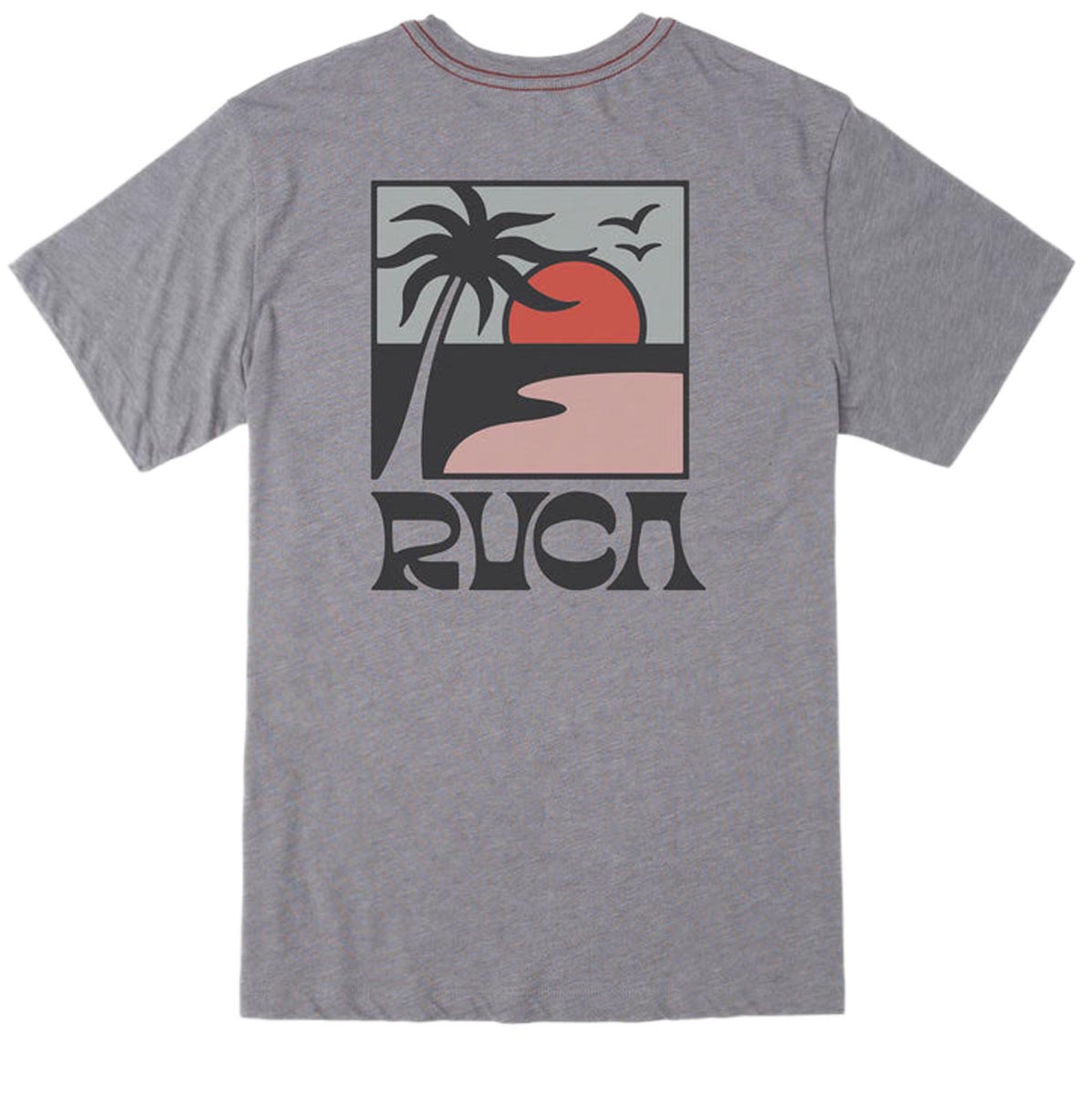 RVCA Palm Set T-Shirt - Smoke image 1