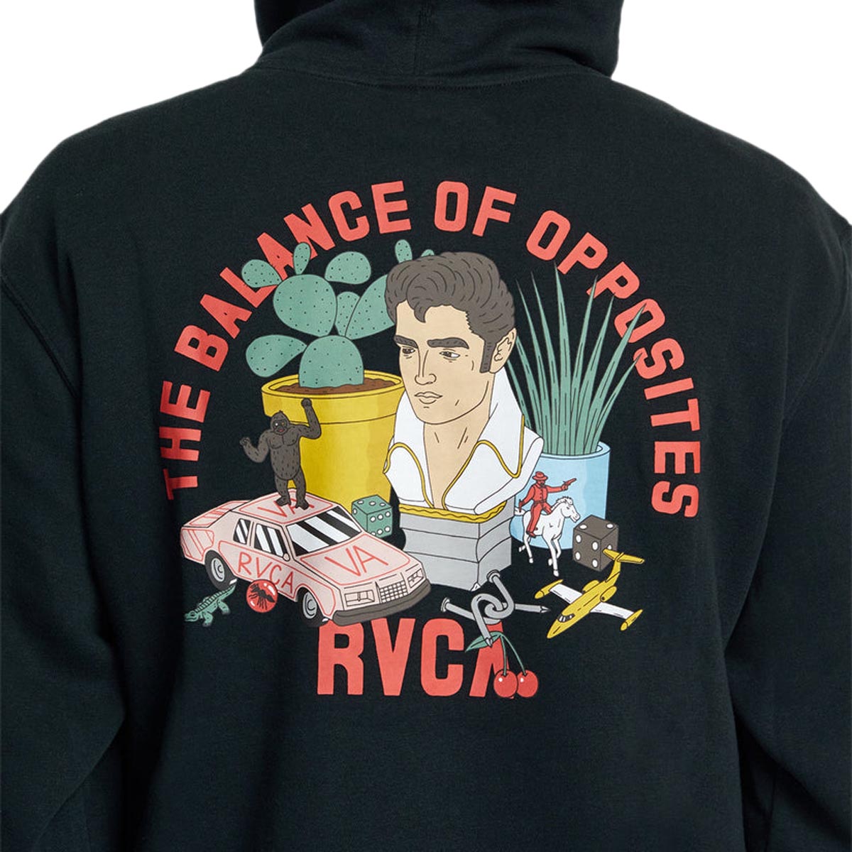 RVCA Luke Still Life Hoodie - Black image 5