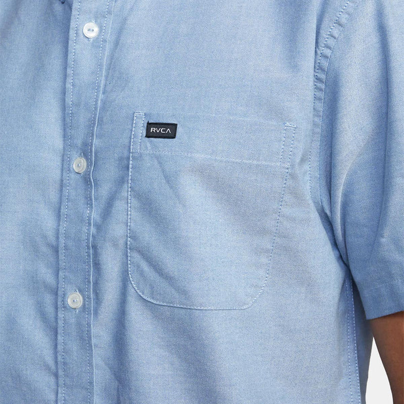 RVCA Thatll Do Stretch Shirt - Oxford Blue 2