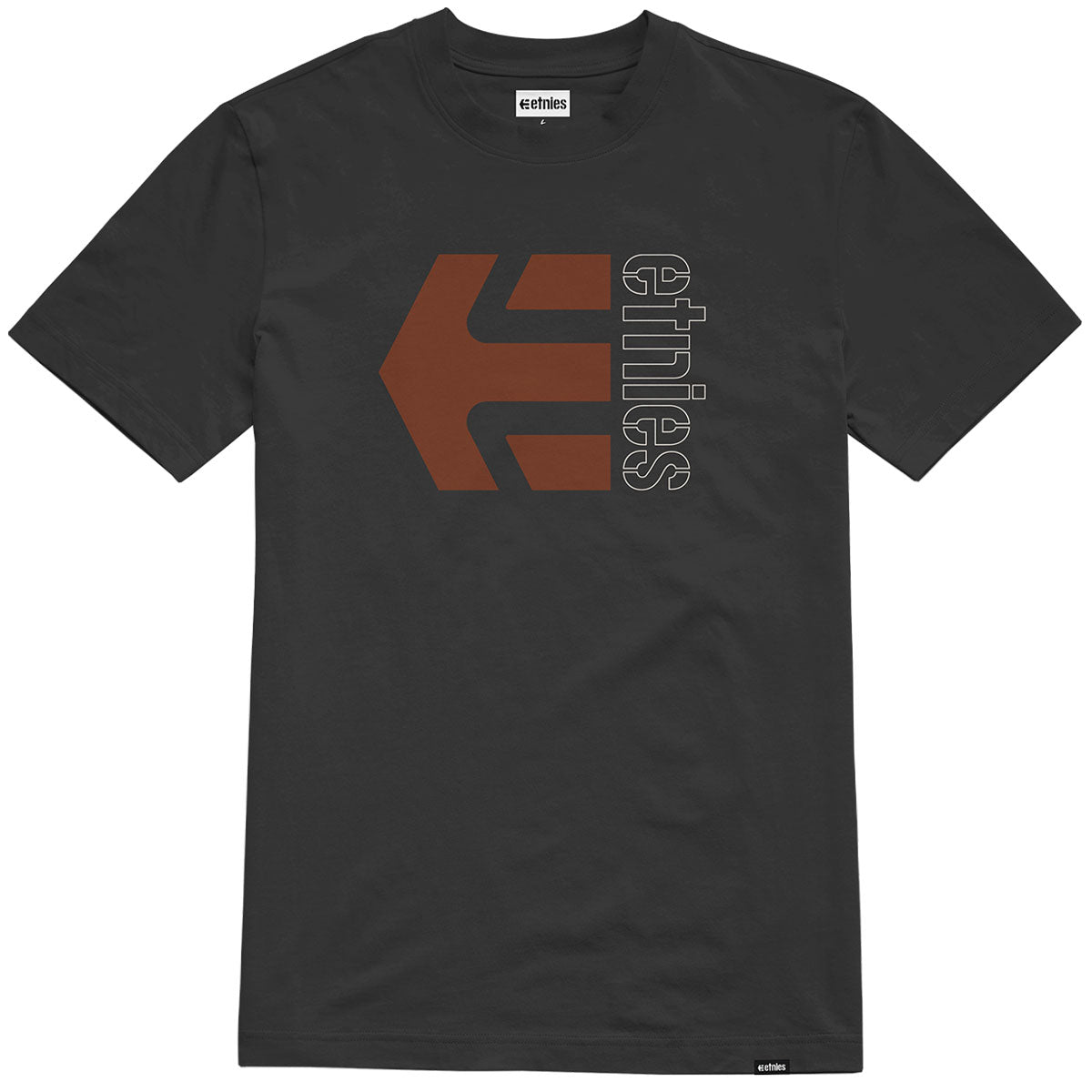 Etnies Corp Combo T-Shirt - Black/Sangria image 1