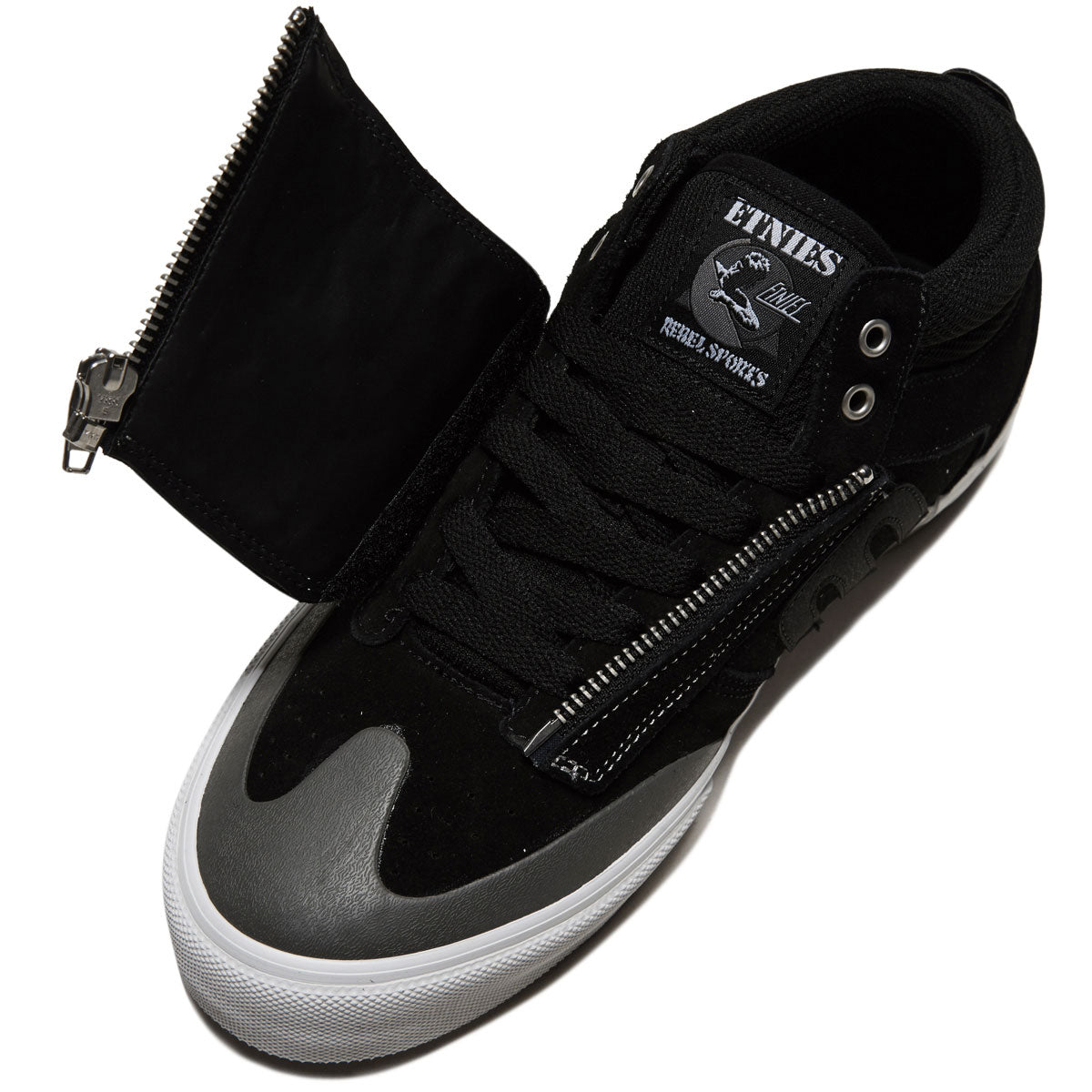 Etnies Windrow Vulc Mid Shoes - Black/White/Silver image 5