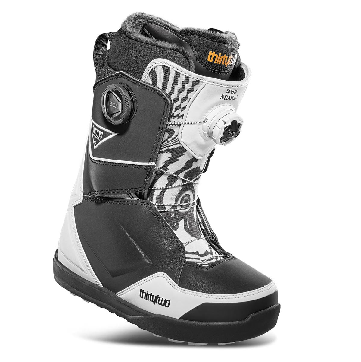 Thirty Two Womens Lashed Double Boa Melancon 2024 Snowboard Boots - Black/White image 1