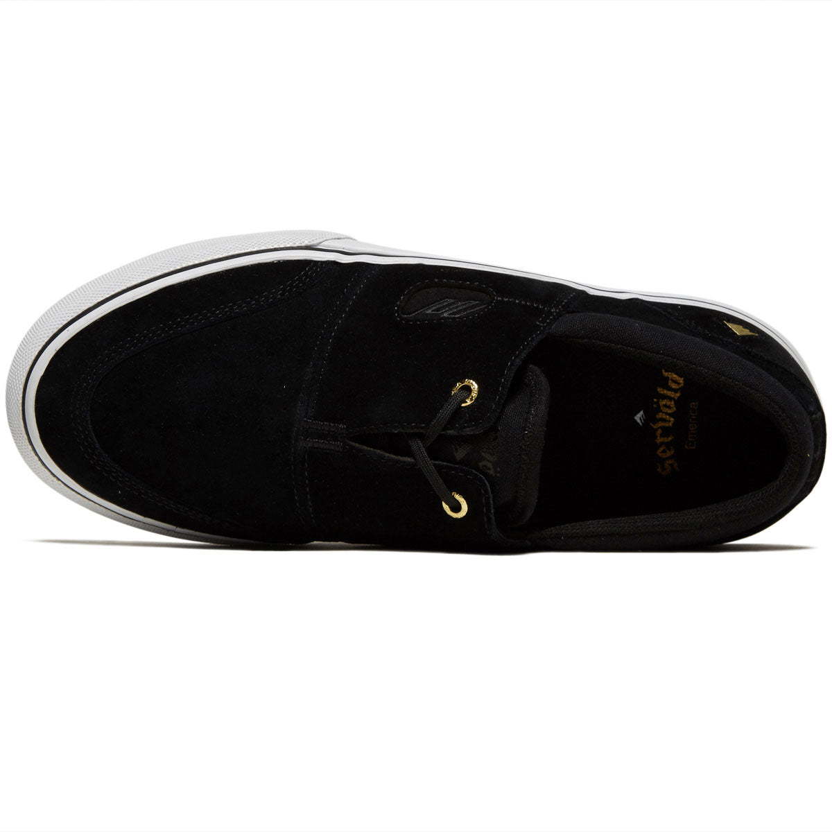 Emerica Servold Shoes - Black/White/Gold – CCS