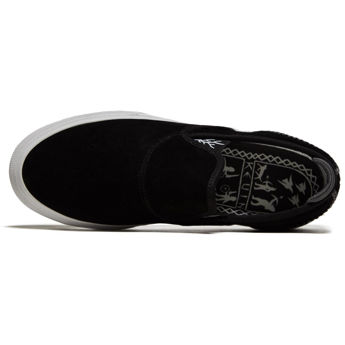 Emerica Wino G6 Slip-on Shoes - Black/White/White image 3