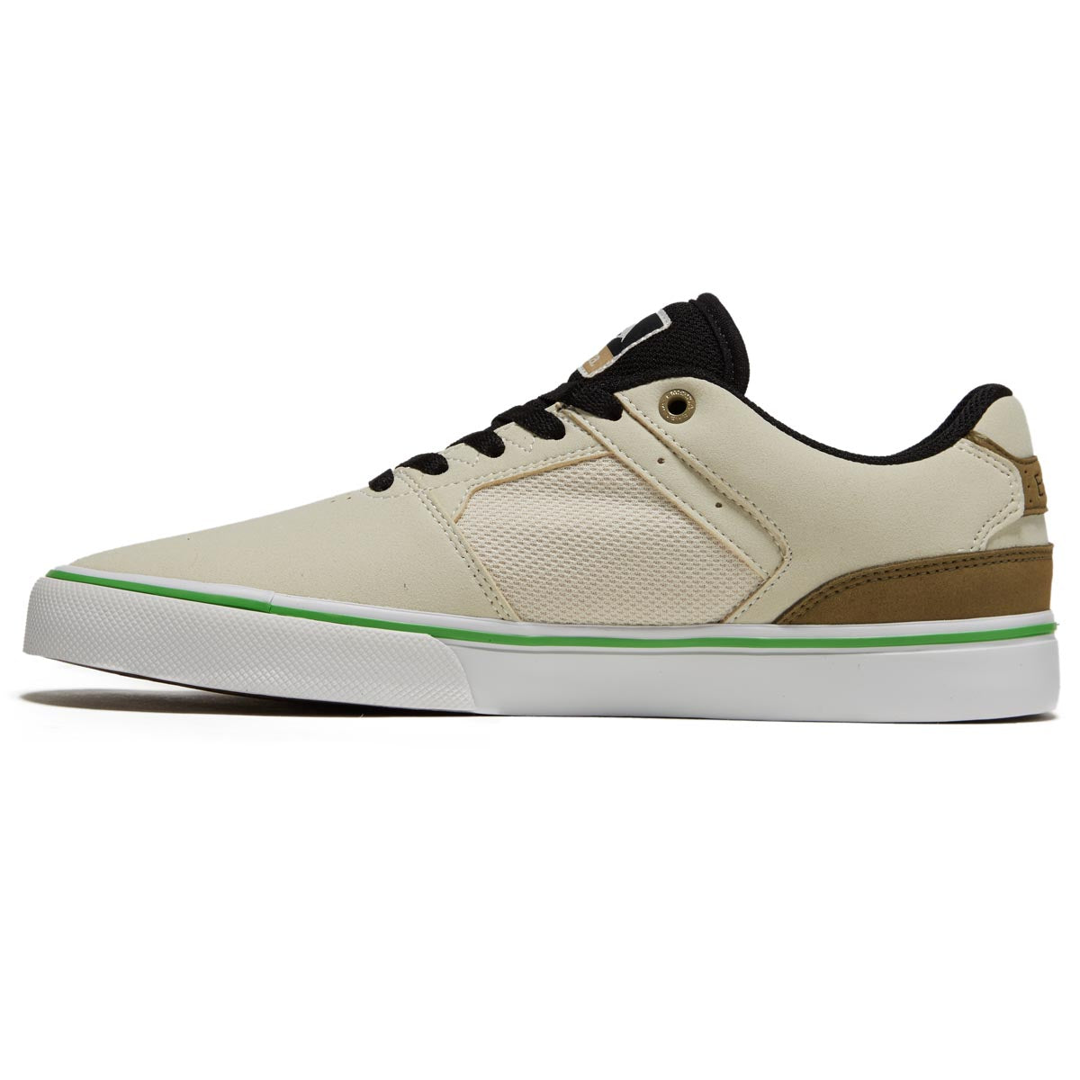 Emerica The Low Vulc Shoes - Tan/Green image 2