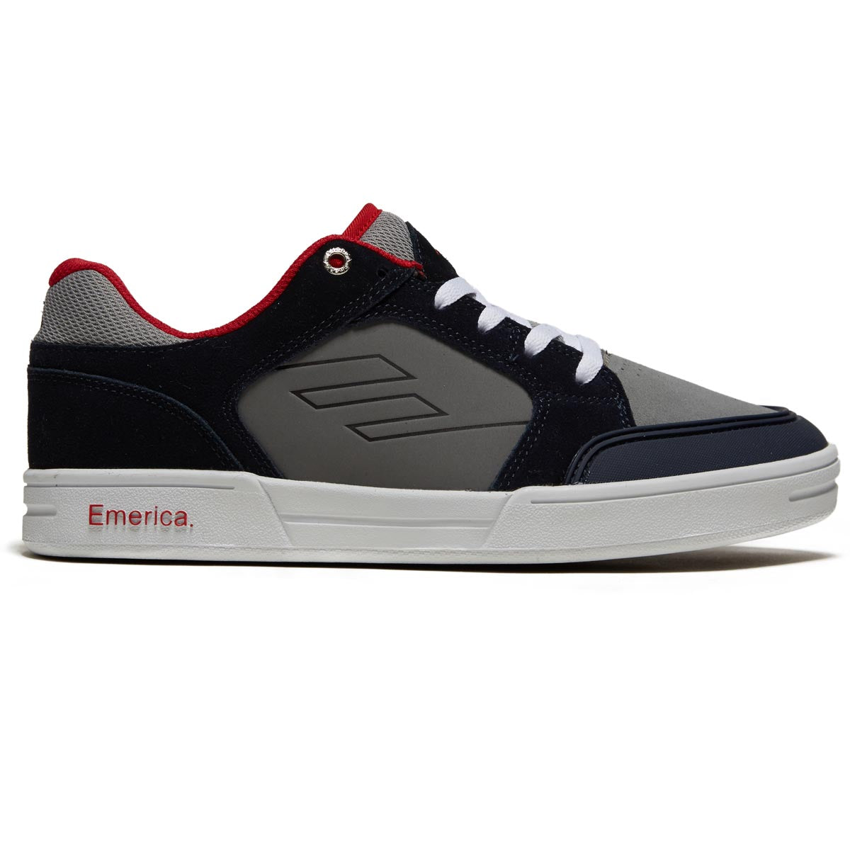 Emerica Heritic Shoes - Navy/Grey/Red image 1