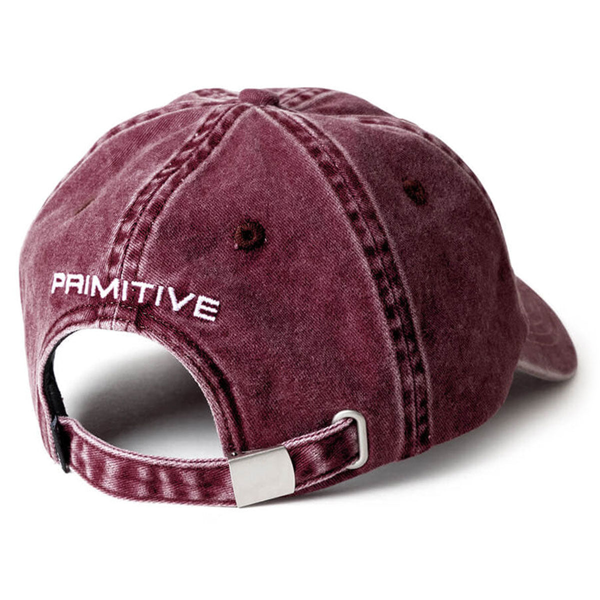 Primitive Rosey Over-dyed Strapback Hat - Burgundy image 2
