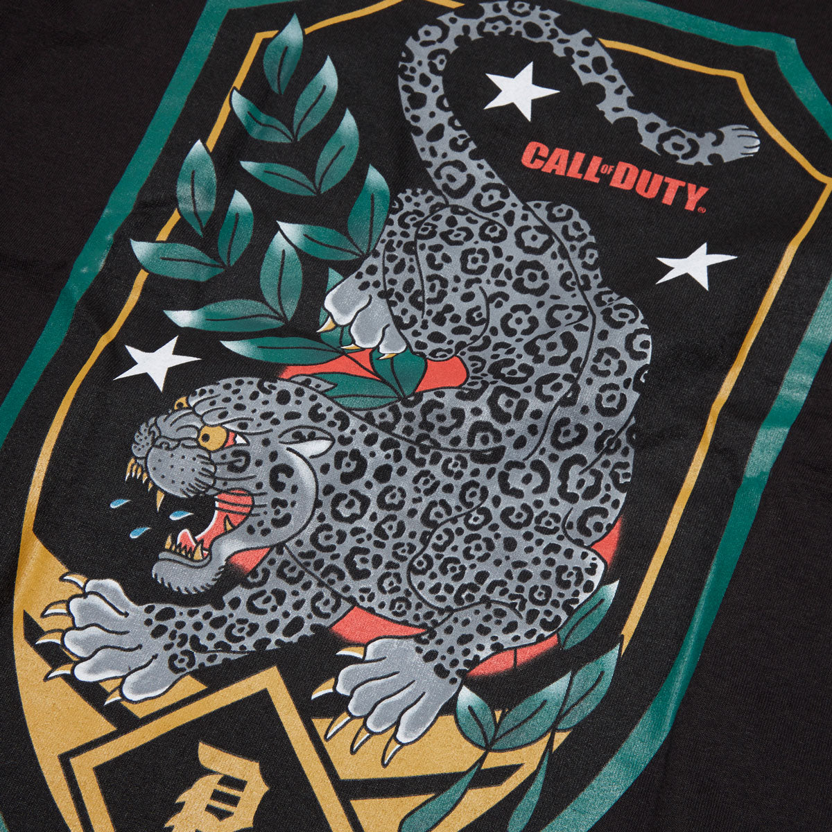Primitive x Call Of Duty Black Jaguar T-Shirt - Black image 3