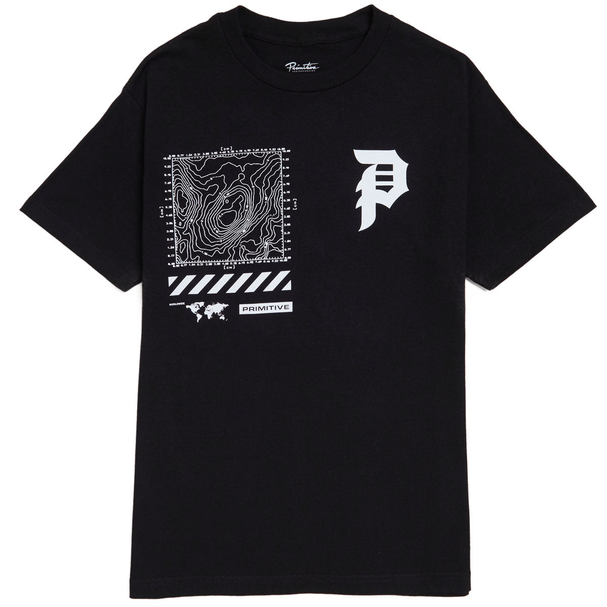 Primitive x Call Of Duty Mapping Dirty P T-Shirt - Black image 1