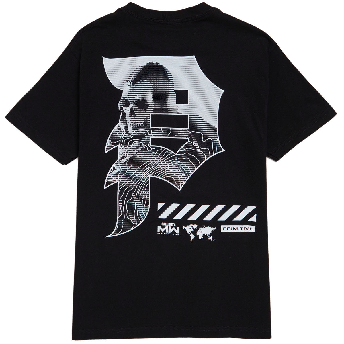 Primitive x Call Of Duty Mapping Dirty P T-Shirt - Black image 2