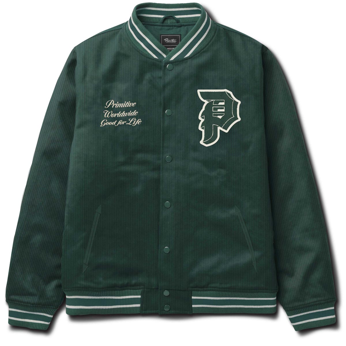 Primitive Bradford Varsity Jacket - Dark Green image 1