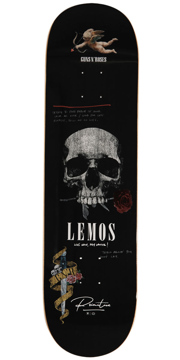 Primitive x Guns N' Roses Lemos Don't Cry Skateboard Deck - Black - 8.25