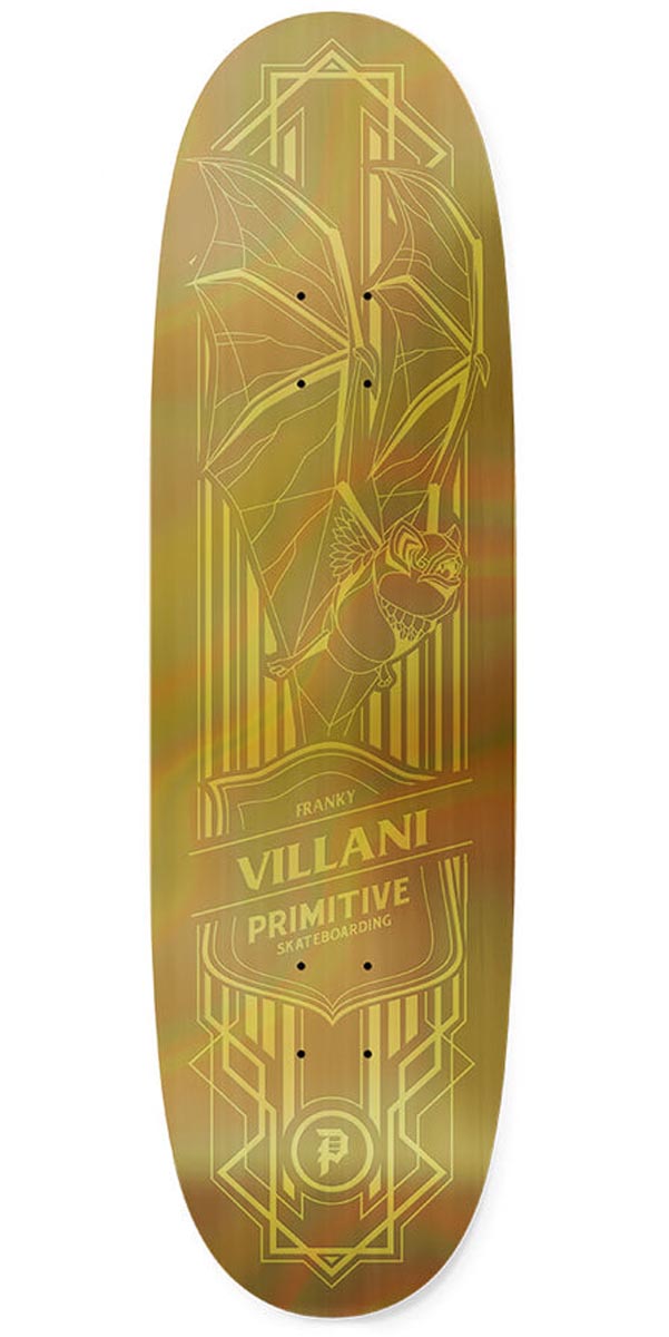 Primitive Villani Holofoil Bat Skateboard Complete - Gold - 8.75