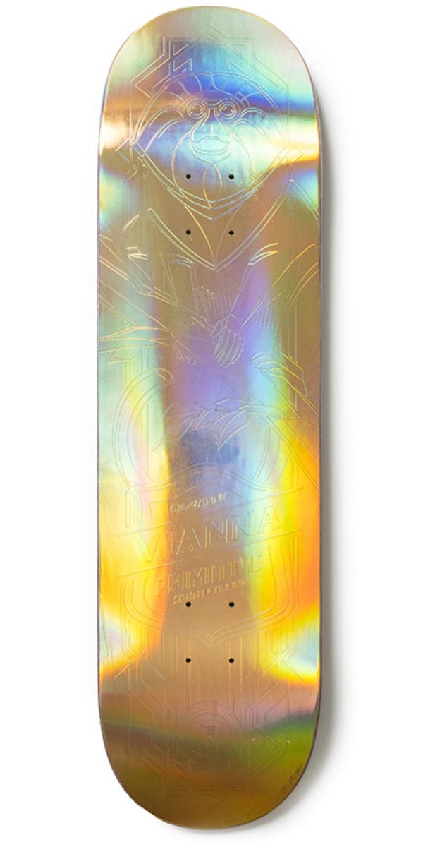 Primitive Vianna Holofoil Tamarin Skateboard Deck - Gold - 8.625