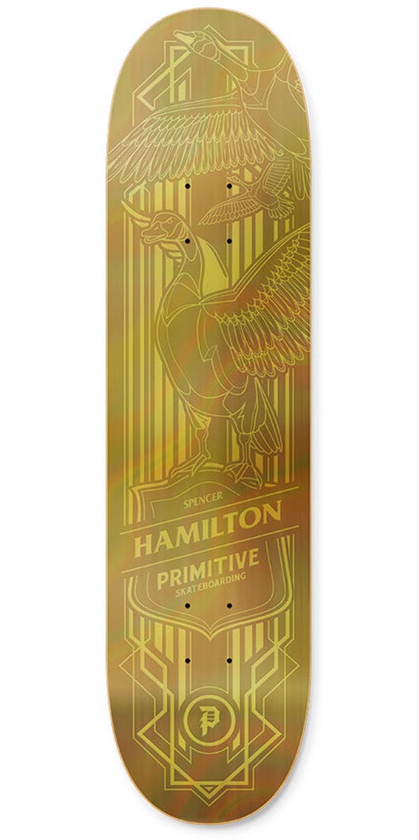 Primitive Hamilton Holofoil Goose Skateboard Complete - Gold - 8.125