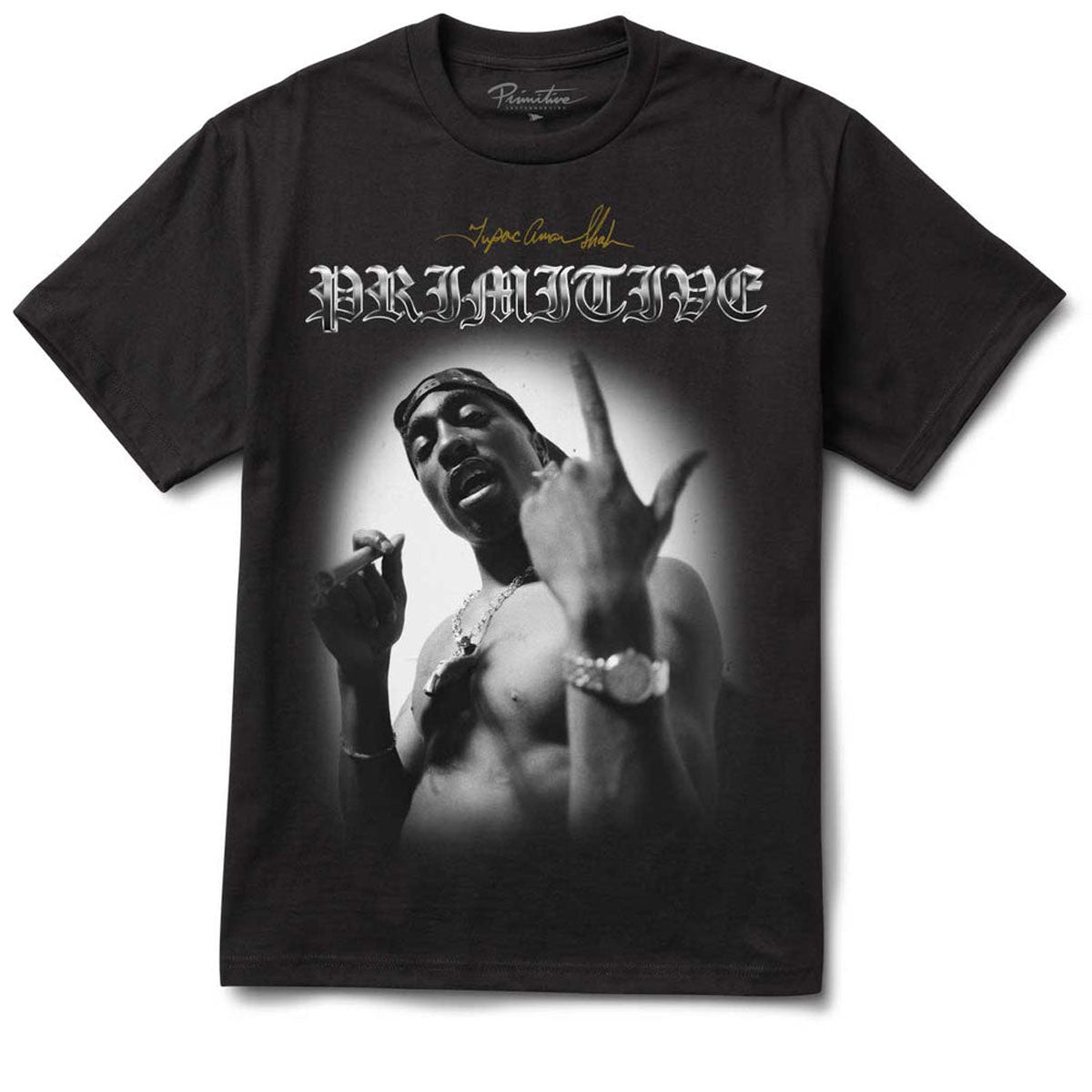 Primitive x Tupac One T-Shirt - Black image 1