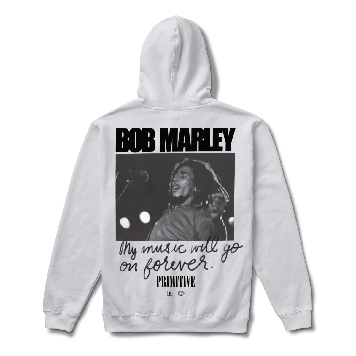 Primitive x Bob Marley Forever Hoodie - White image 1