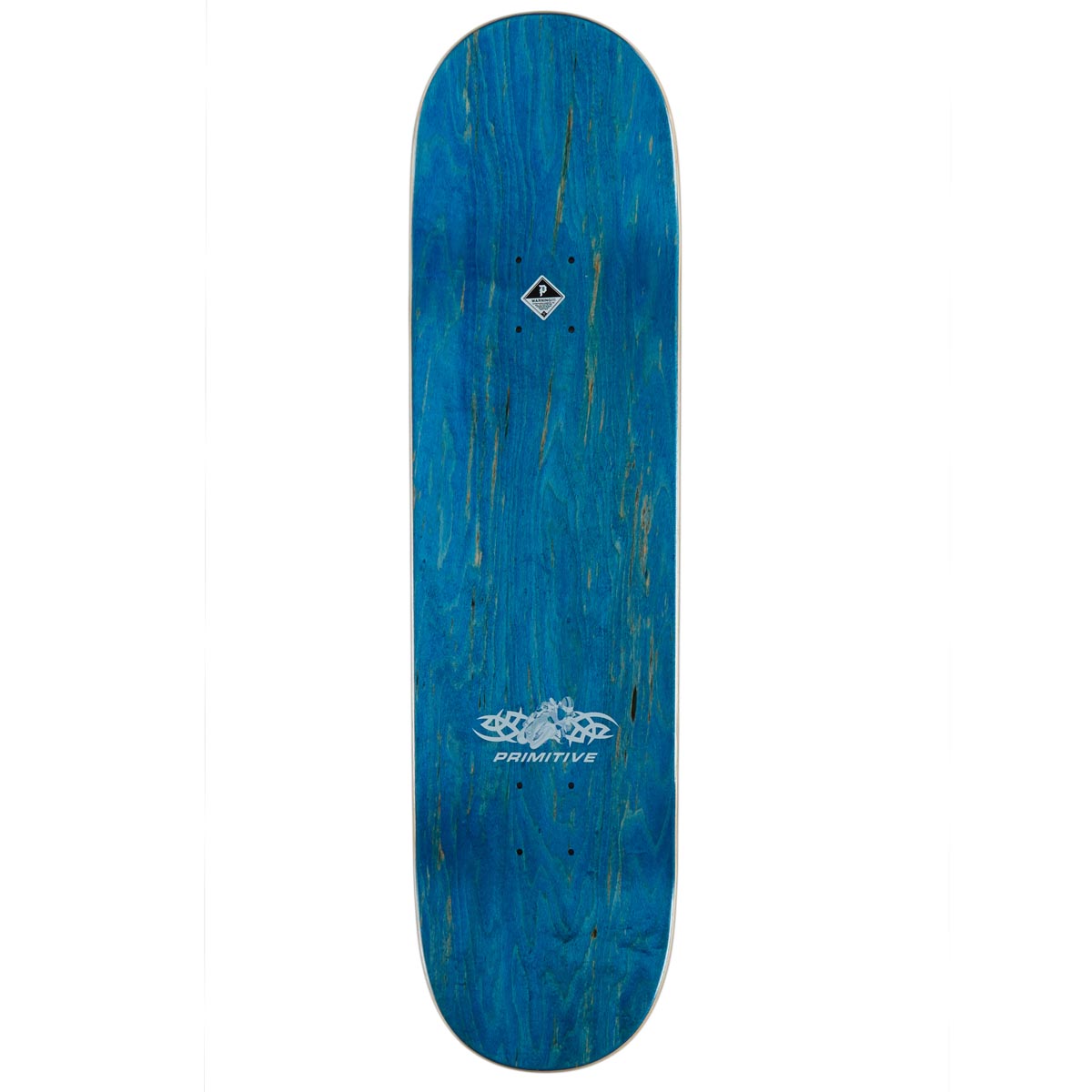 Primitive Team Moto Deck Skateboard Deck - Silver - 8.38"