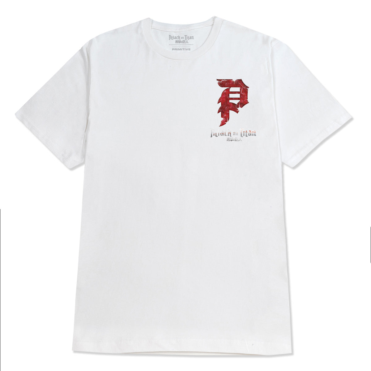 Primitive x Titans Armored Dirty P T-Shirt - White image 2