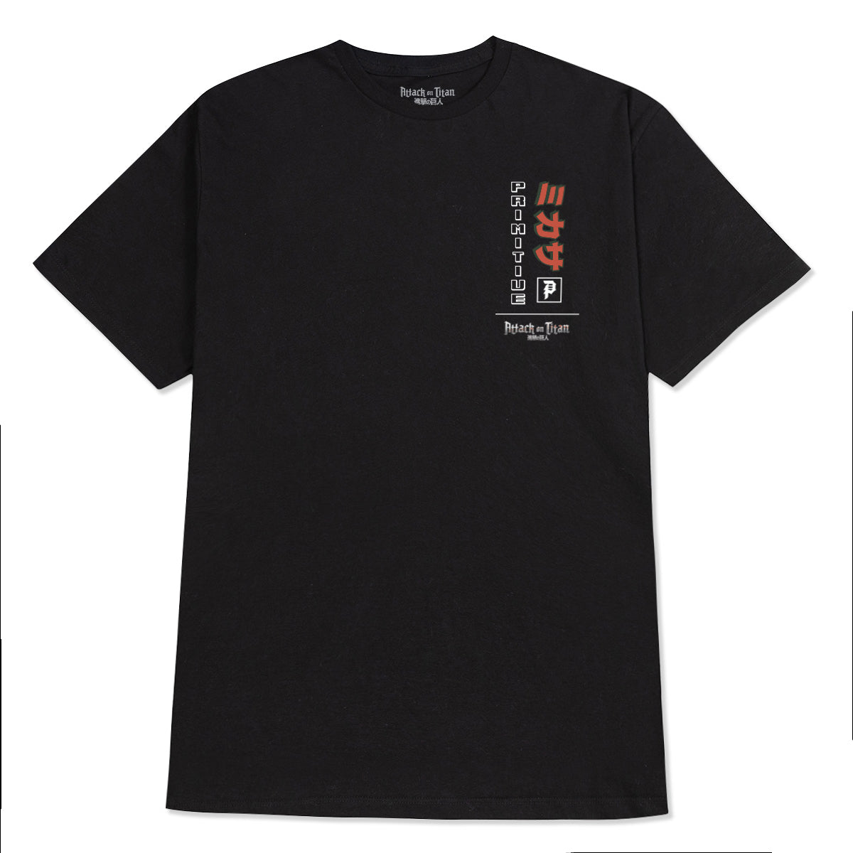 Primitive x Titans Mikasa T-Shirt - Black image 2